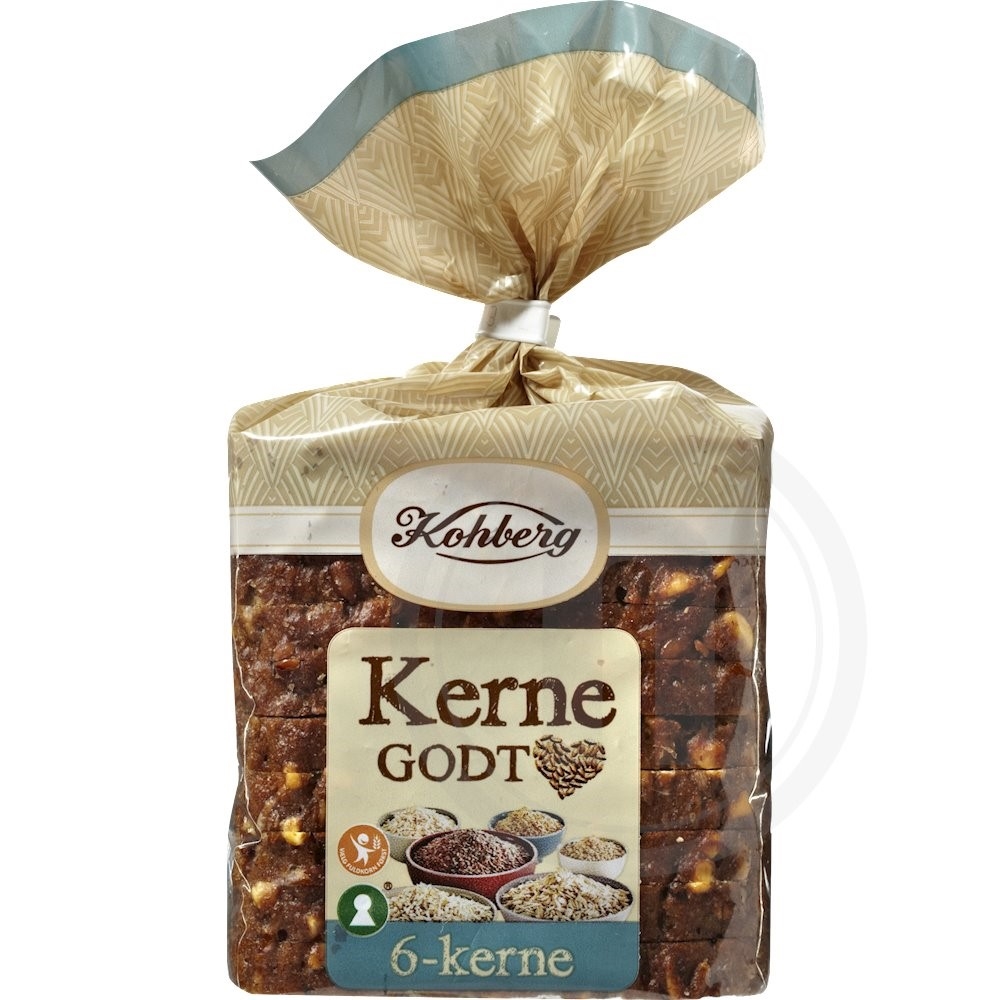 6-kerne rugbrød skiver