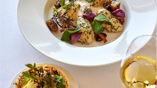 Coq au riesling med løgtærte