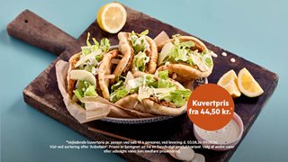 Smash pitabrød med cæsar kylling