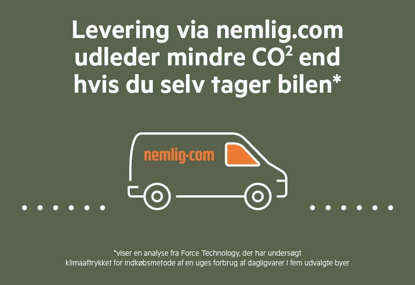 Klimaaftryk belyser klimaaftryk ved levering - nemlig.com