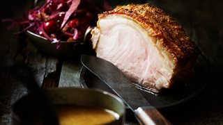 Flæskesteg med melfri brun sauce