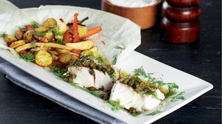Dampet torskefilet med brændt smør og kapers