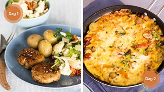Krydderkrebinetter og æggekage