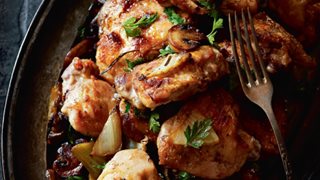 Kyllingeoverlår med fennikel og markchampignon