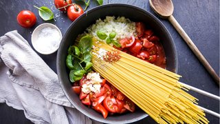 Vegansk one pot spaghetti