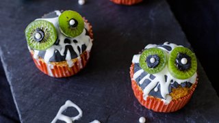 Nergy kiwibær Halloween gulerodsmuffins