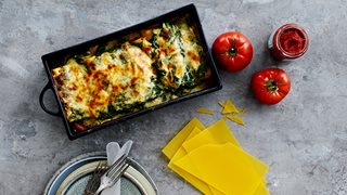 Cannelloni med spinat og okse