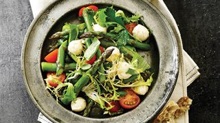 Salat med asparges