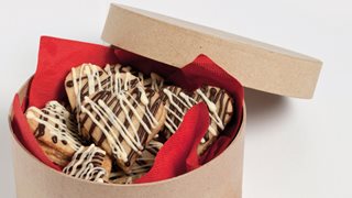 Hjertesmåkager med karamelfyld