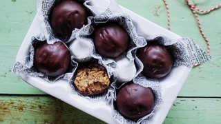 Cookie dough kugler uden sukker