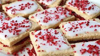 Veganske hindbærsnitter