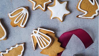 Glutenfri ingefærkager med royal icing