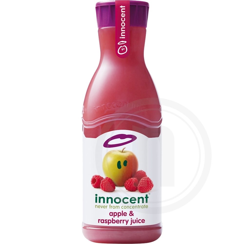 Æble- og hindbærjuice