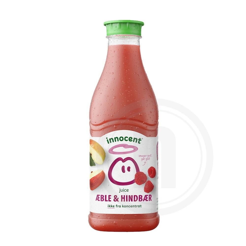 Æble- og hindbærjuice
