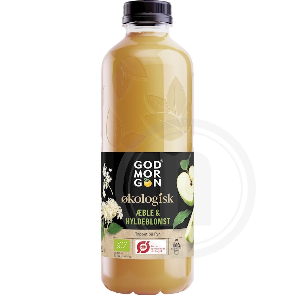 Æble- og hyldeblomstjuice øko.