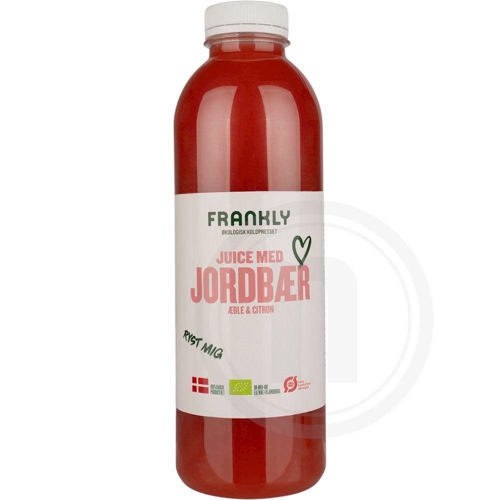 Æble- og jordbærjuice øko.
