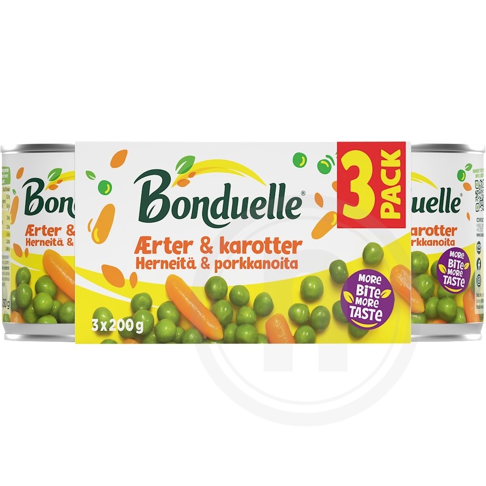 Bonduelle Ærter og Gulerødder