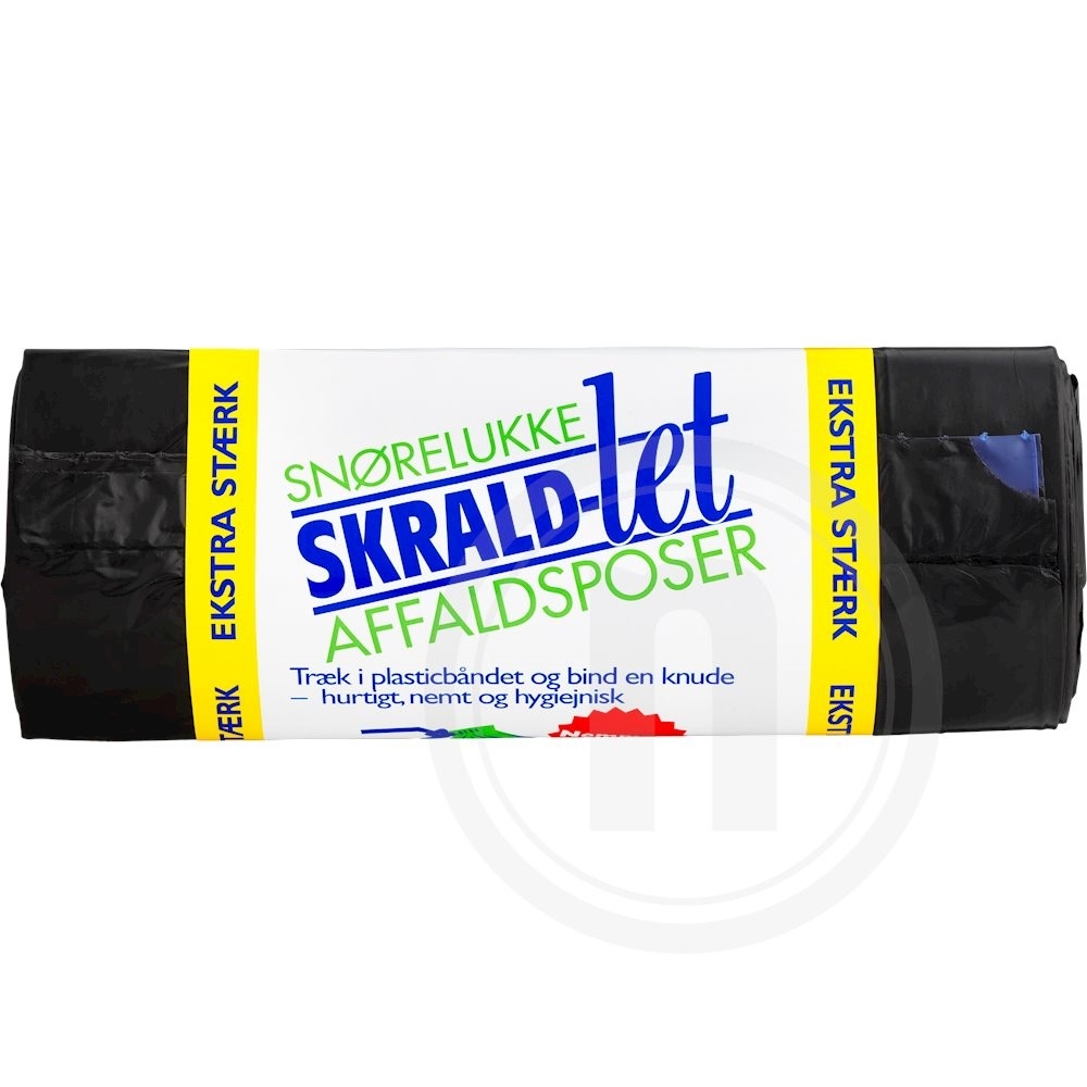 Affaldsposer m. snører 20 l