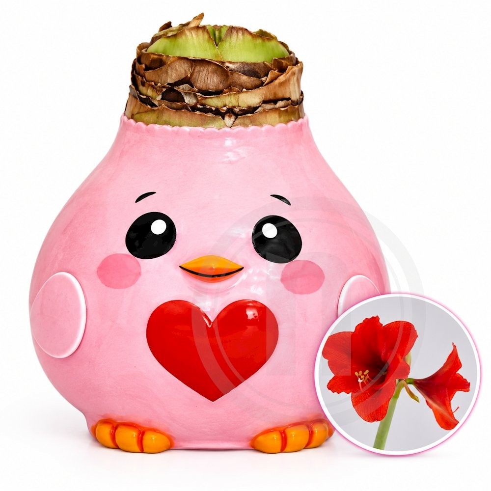 Amaryllis-løg Pink Chick Souvereign