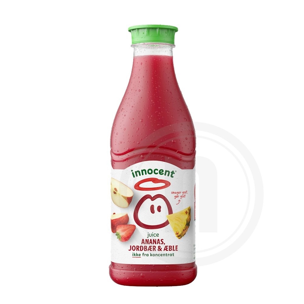 Ananas og jordbærjuice