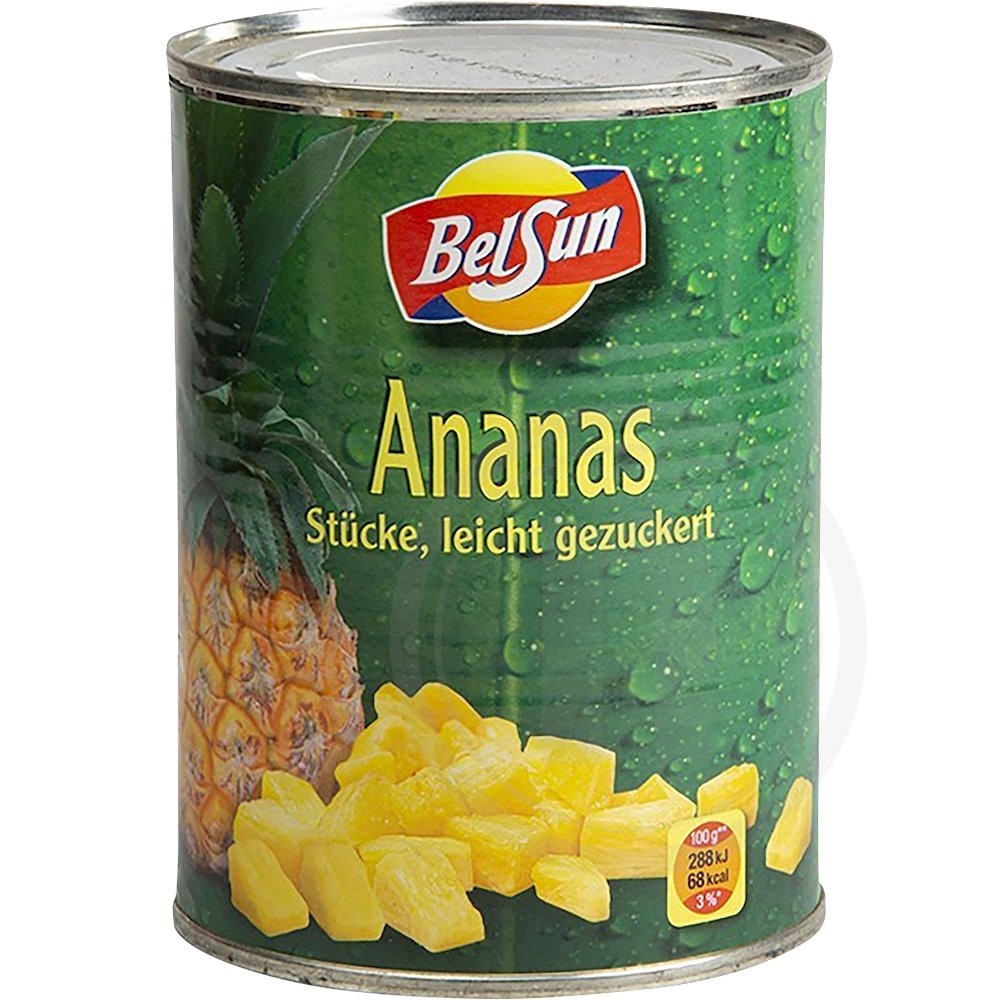 Belsun Ananasstykker 560 g