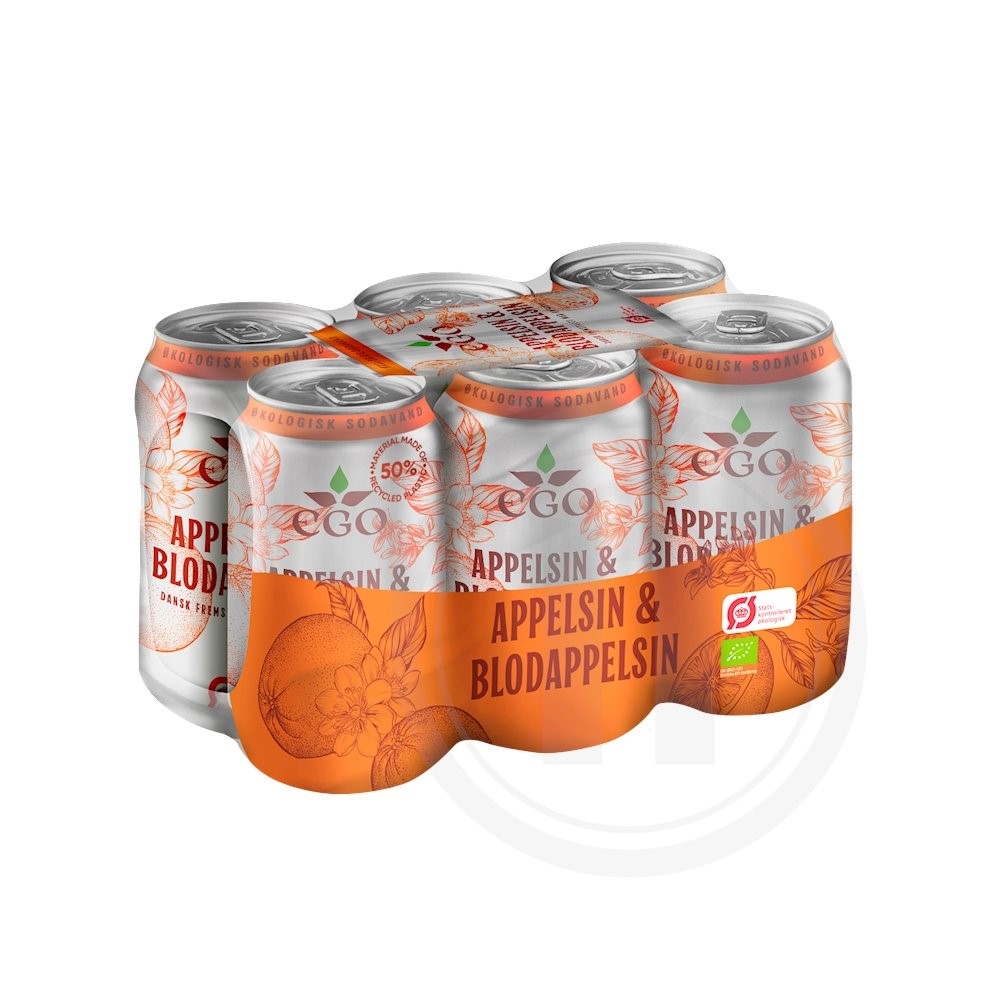 Appelsinsodavand øko. (dåse)