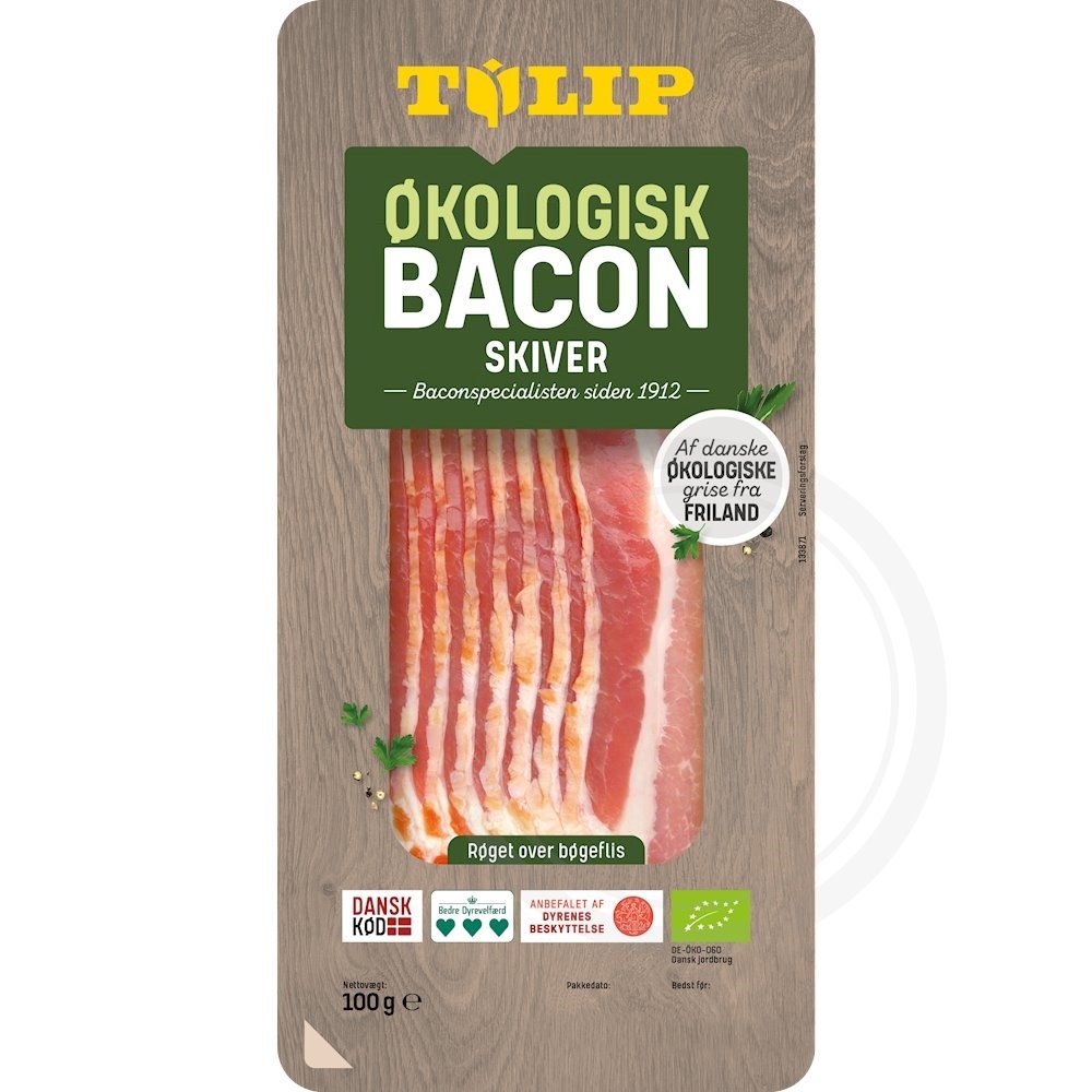 Bacon i skiver øko.