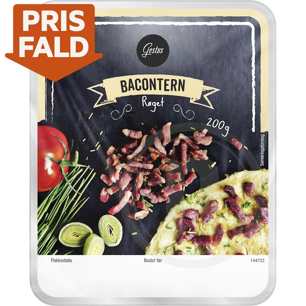 Bacon i tern (røget)