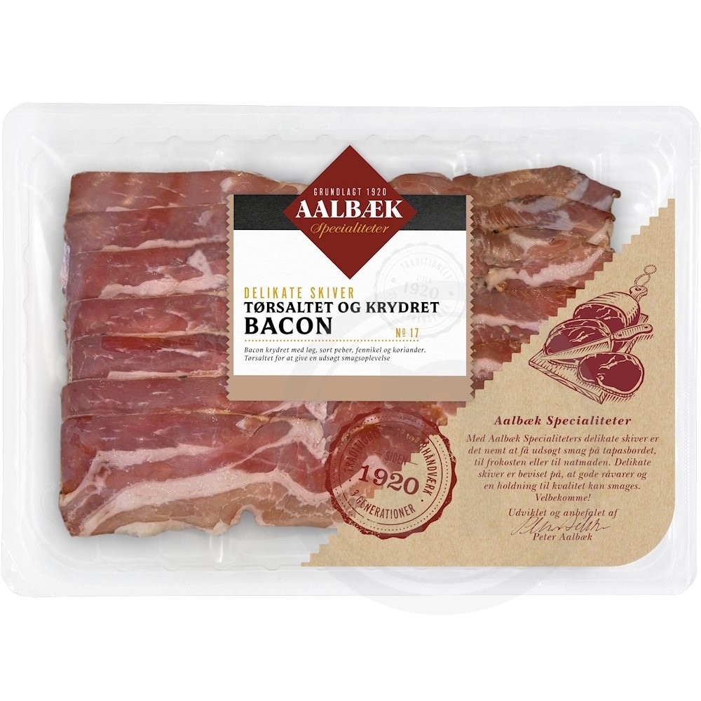 Bacon (tørsaltet og krydret)
