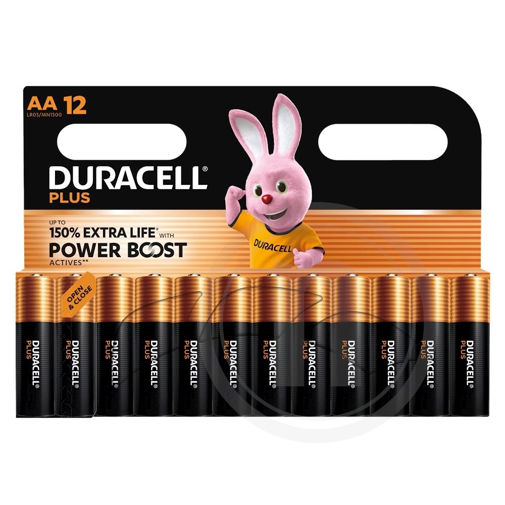 Duracell Plus Boost AA Batterier 12 stk