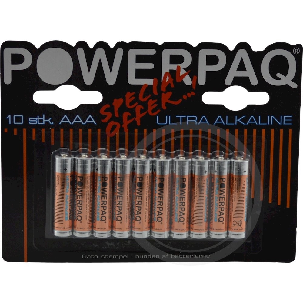 Powerpaq Alkaline Batterier AAA