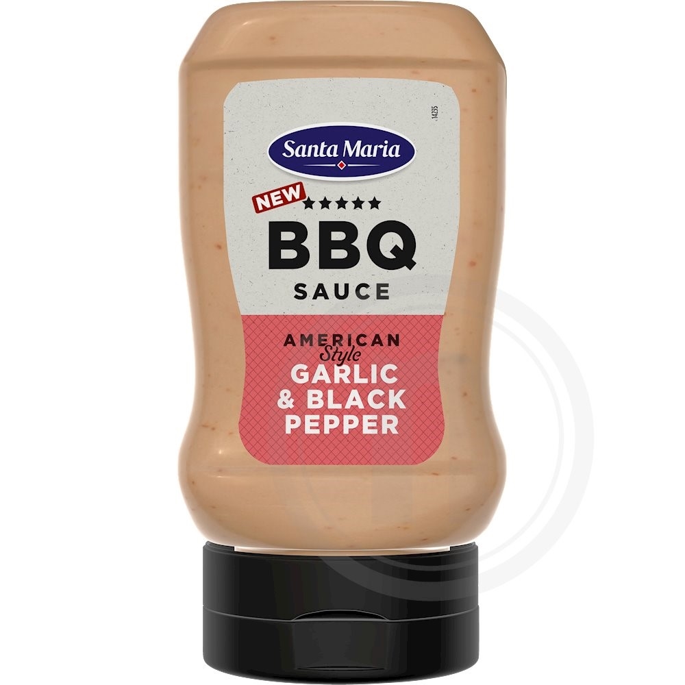 BBQ sauce m. hvidløg og peber