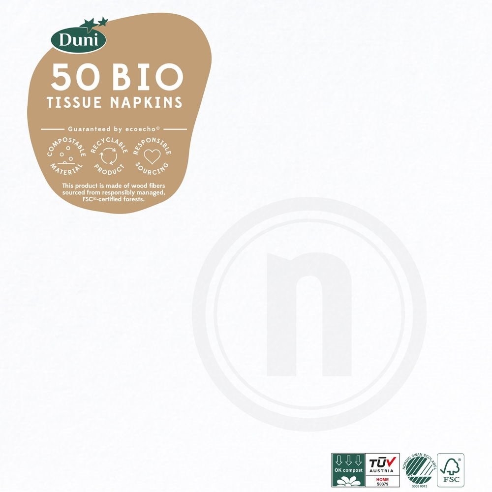 Bio serviet (hvid)