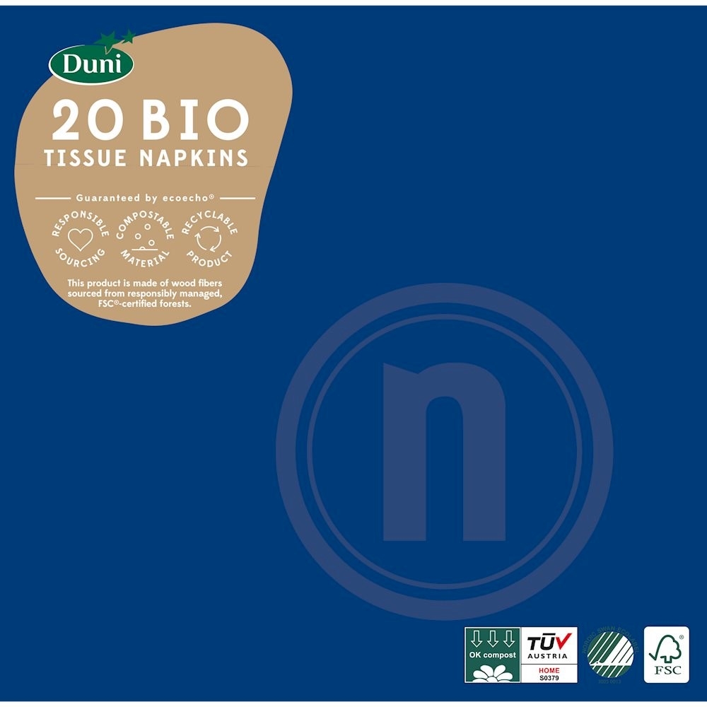 Duni Bio serviet mørkeblå