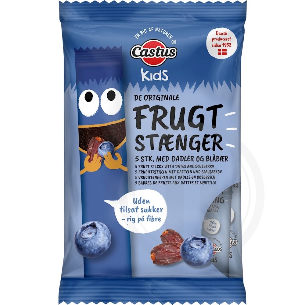 Blåbærfrugtstænger