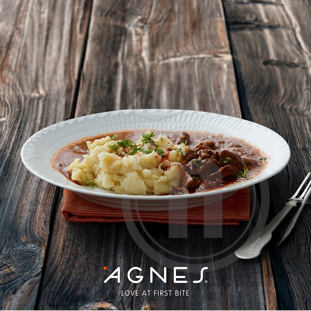 Bøf stroganoff m. mos