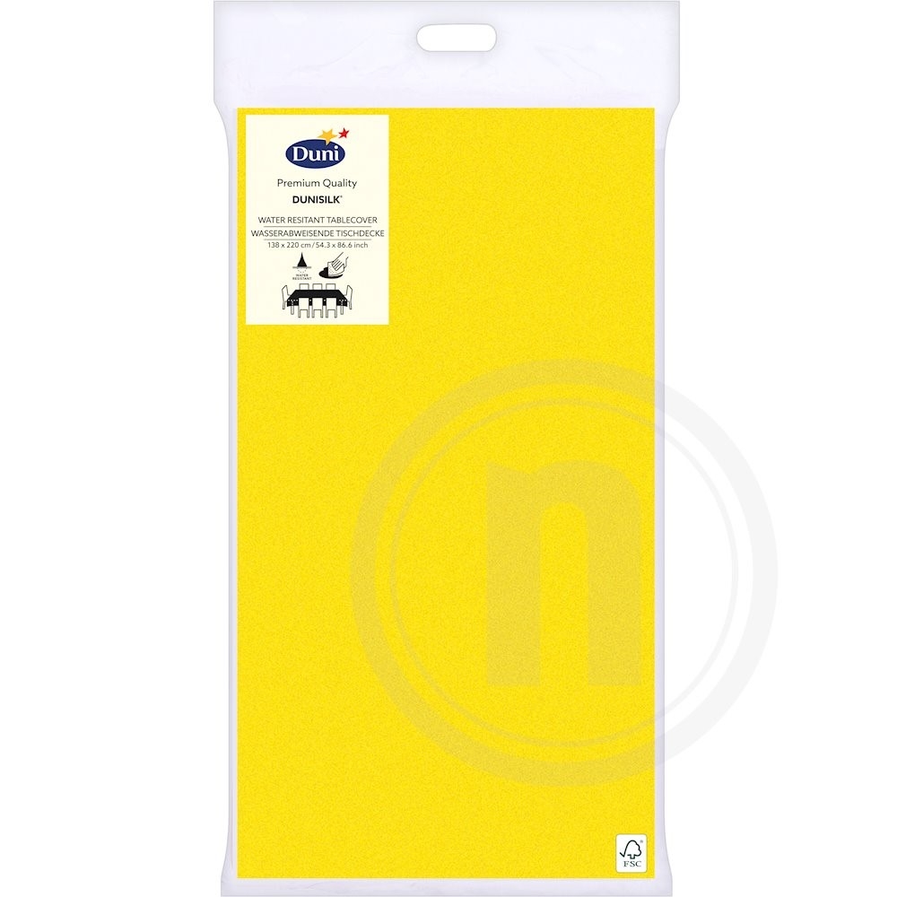 Duni Borddug Gul 138 x 220 cm