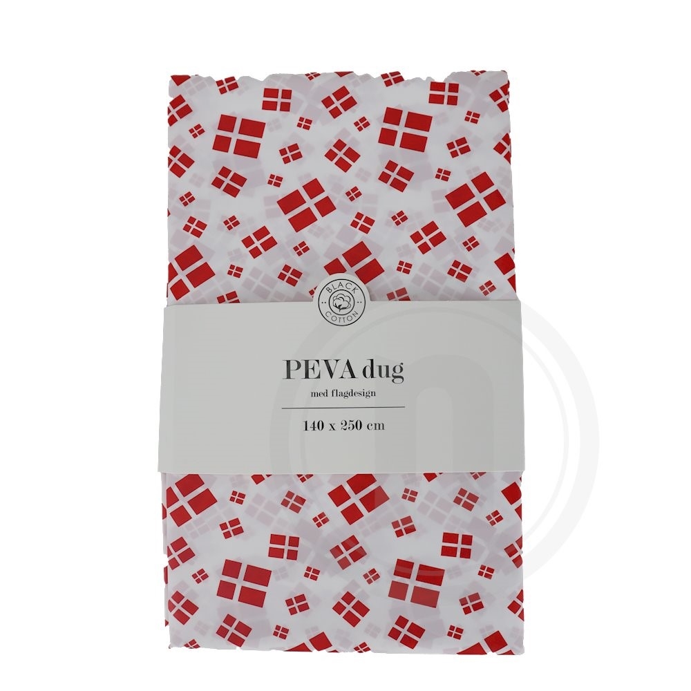 Borddug med flag hvid 140 x 250 cm
