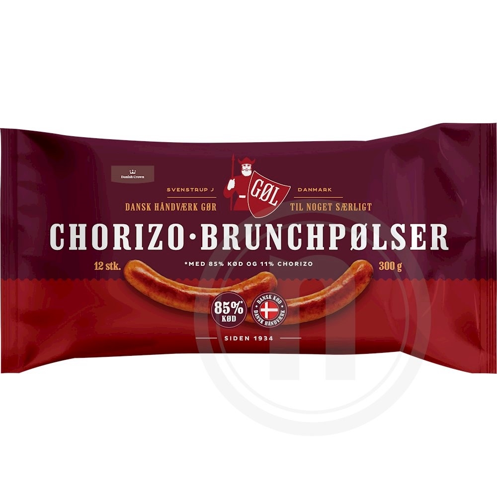 Brunchpølser m. chorizo