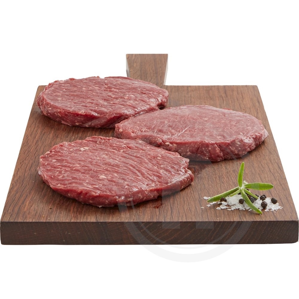 Burgerbøffer 9-15% 3 stk 450 g
