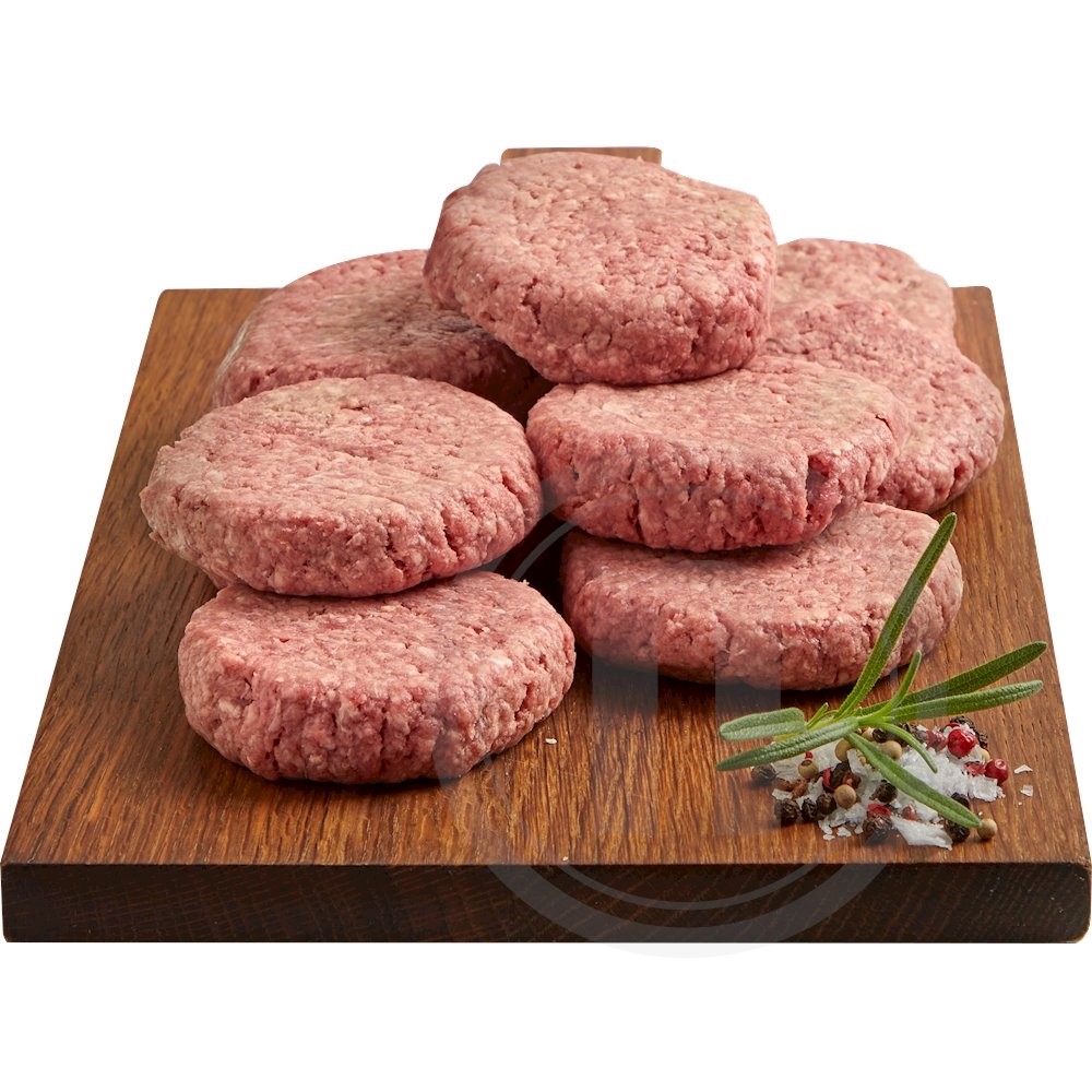 Burgerbøffer 10 stk 1 kg