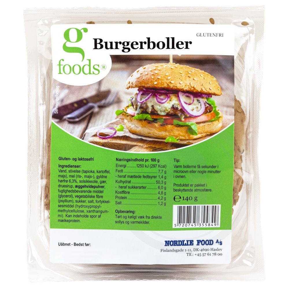 G. Foods Burgerboller Glutenfrit