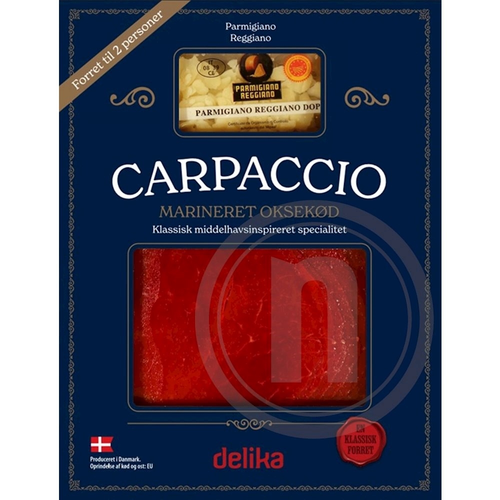 Delika Carpaccio med parmigiano ost