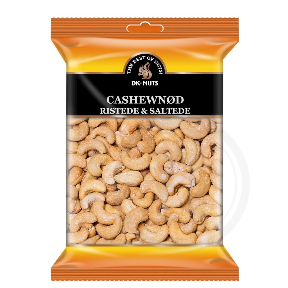 DK Nuts Cashewnødder ristet og saltede 250 g
