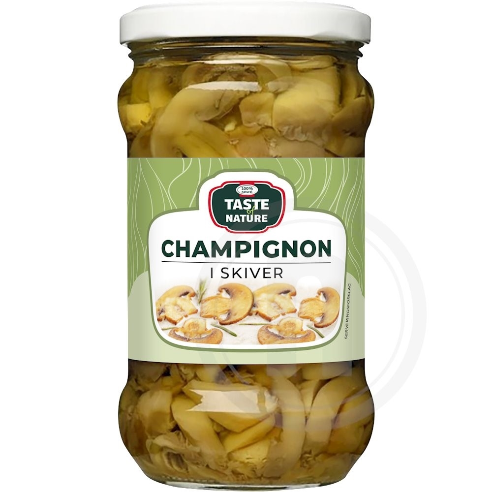 Champignon i skiver