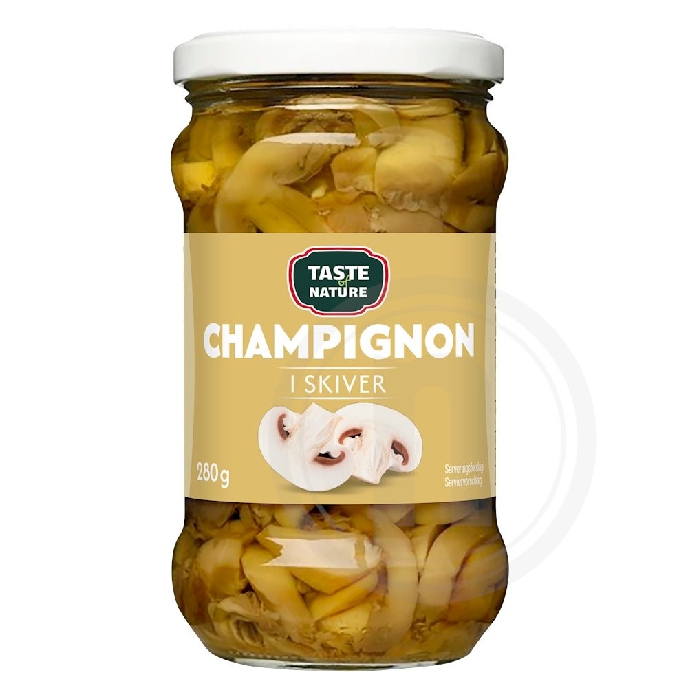 Champignon i skiver
