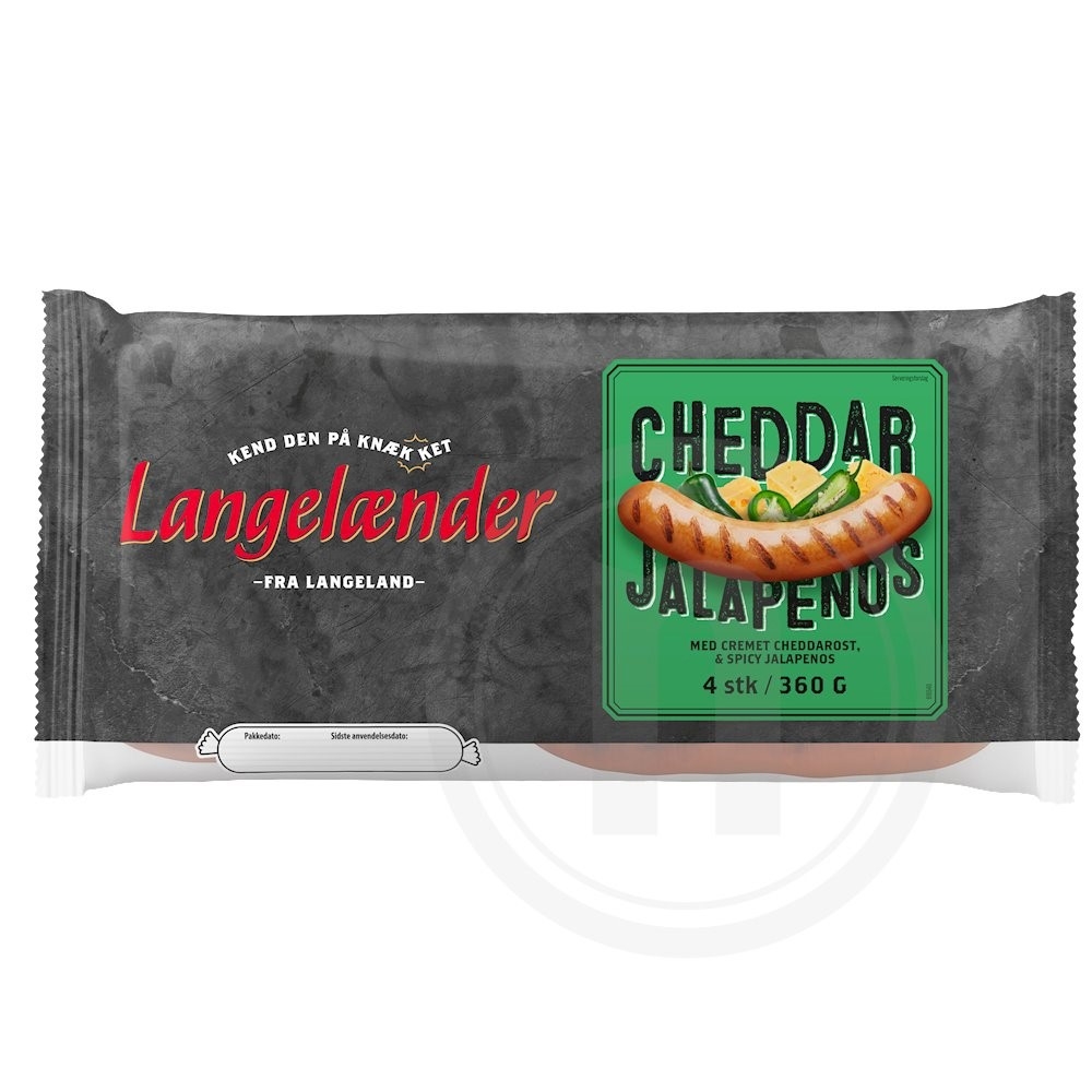 Cheddar Jalapeno pølser