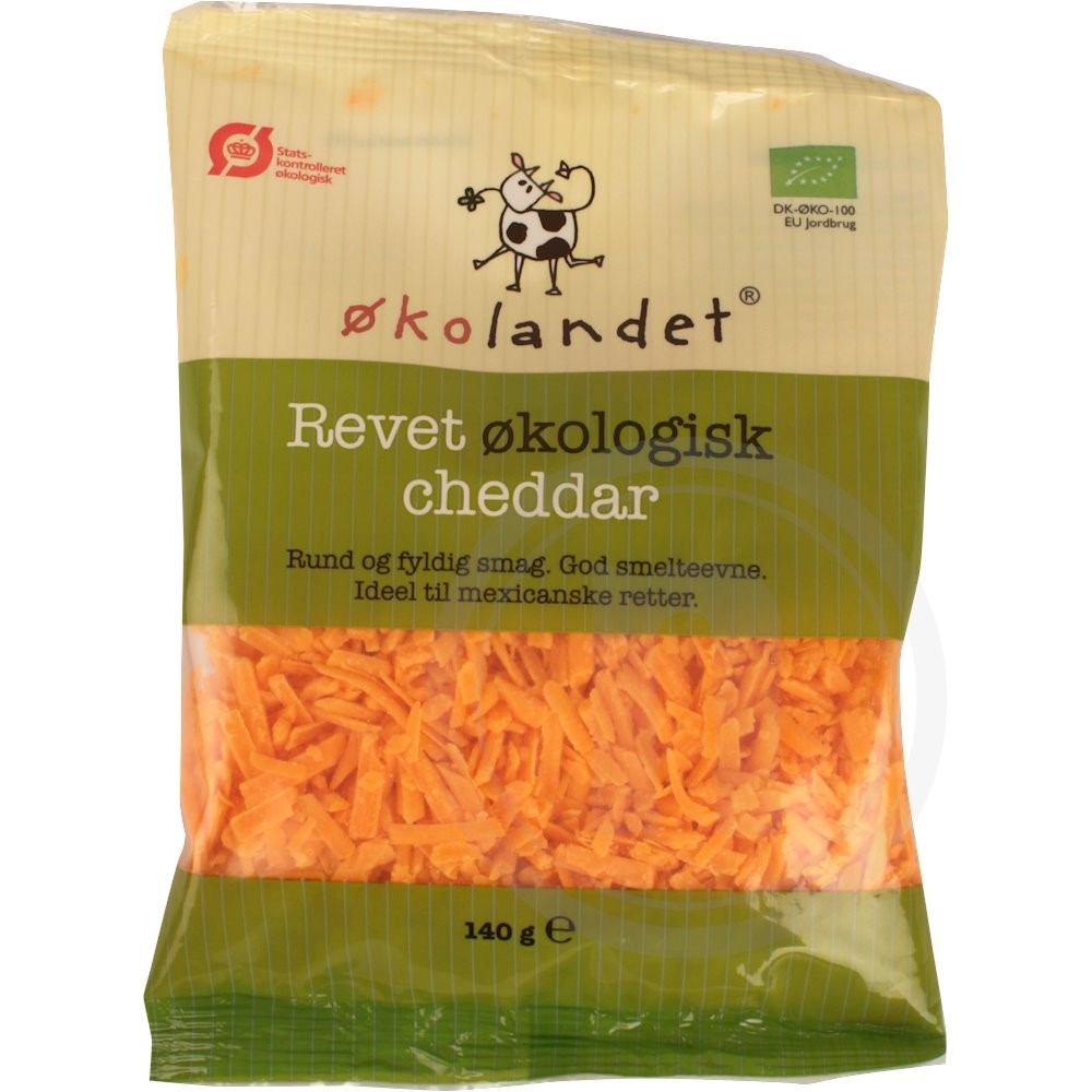 Cheddar (revet) øko.