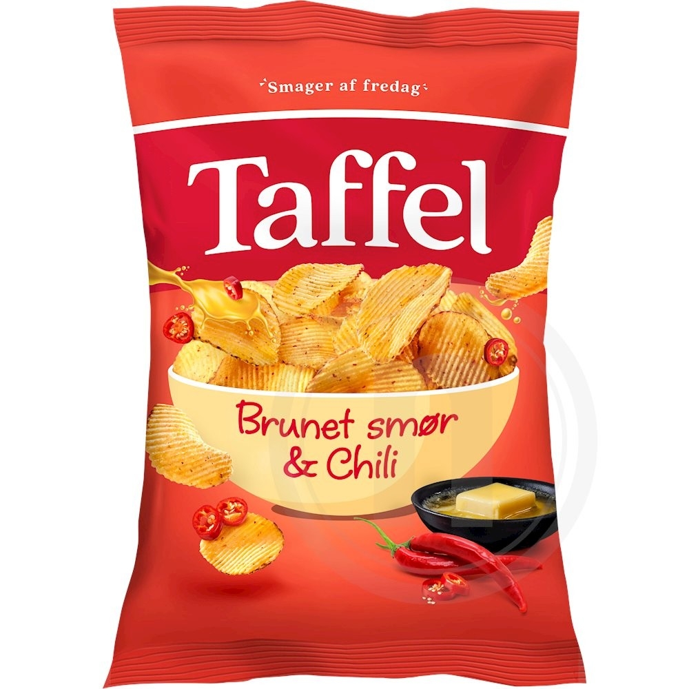 Taffel Chips m. Brunet Smør & Chili