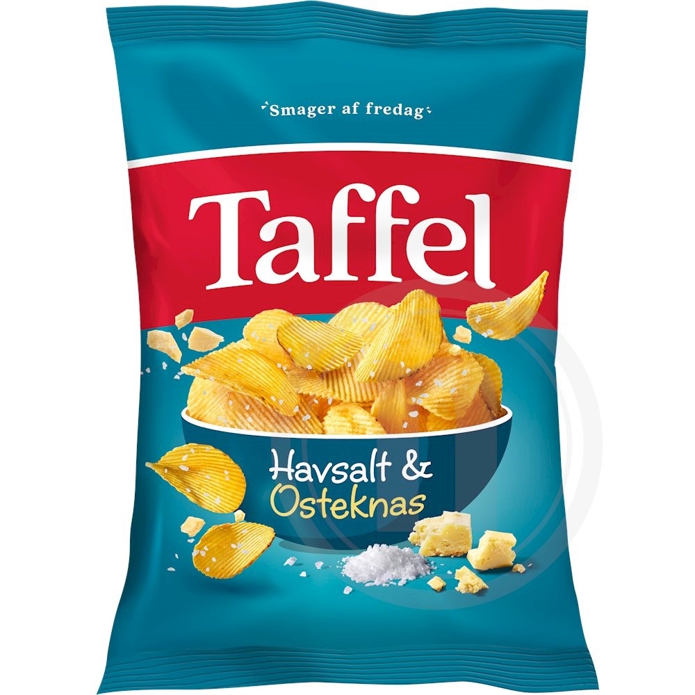 Chips m. havsalt og osteknas
